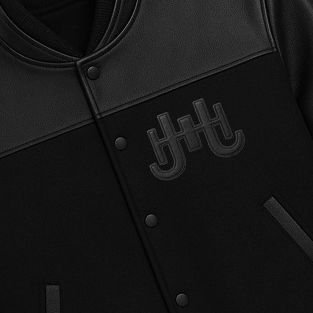 J.Hinton Varsity Jacket – Blackout Edition