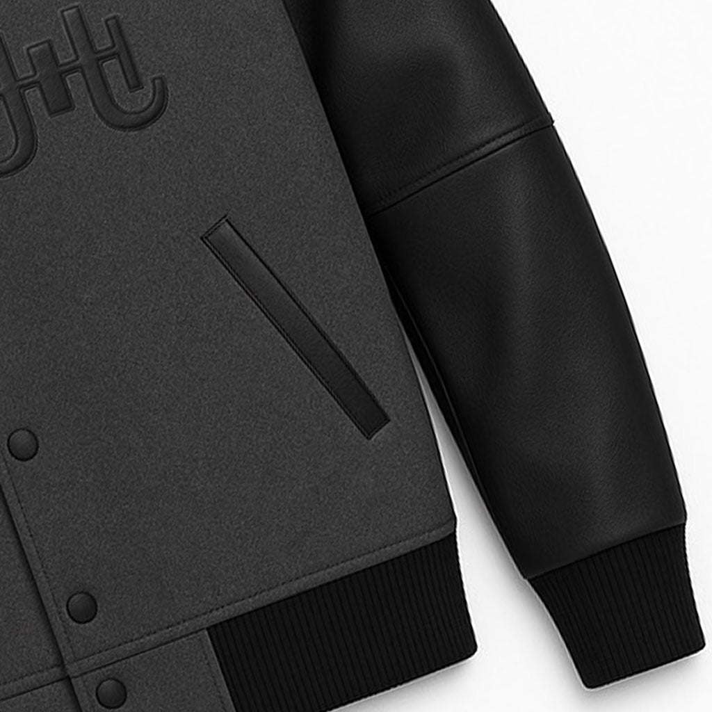 J.Hinton Varsity Jacket – Shadow Grey Edition
