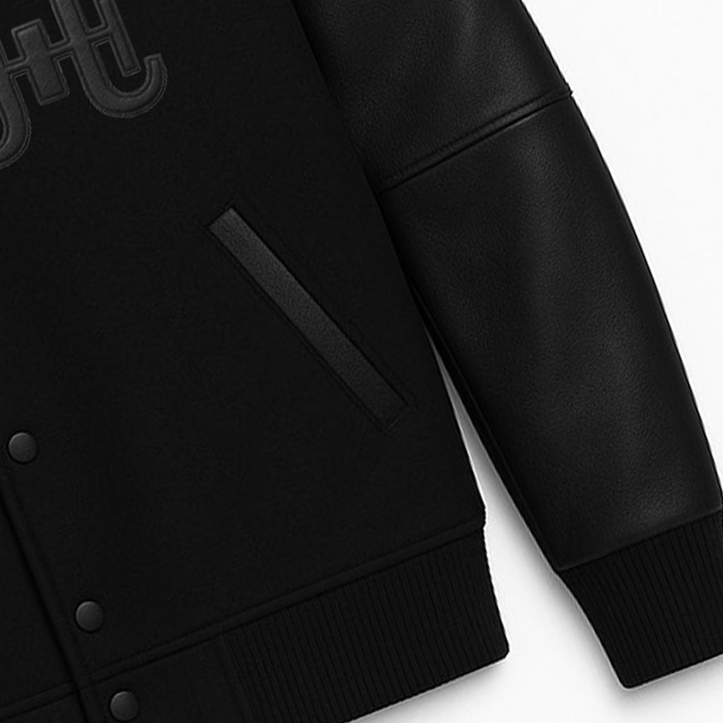 J.Hinton Varsity Jacket – Blackout Edition