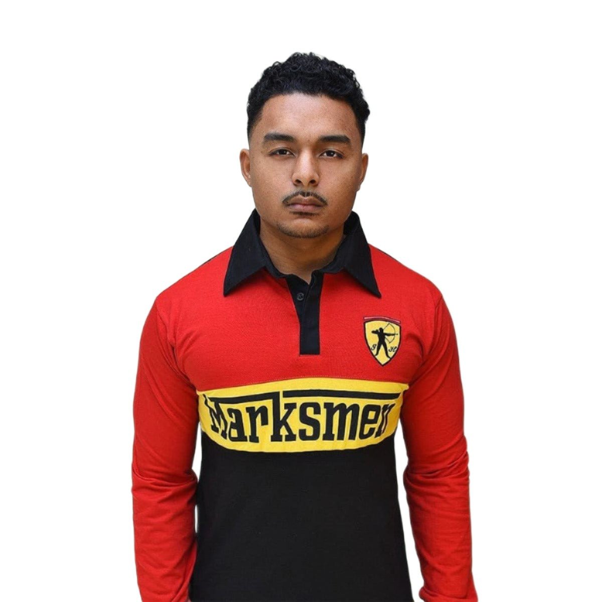 J.Hinton Collections Men's Marksmen- Rugby Full-sleeve Polo