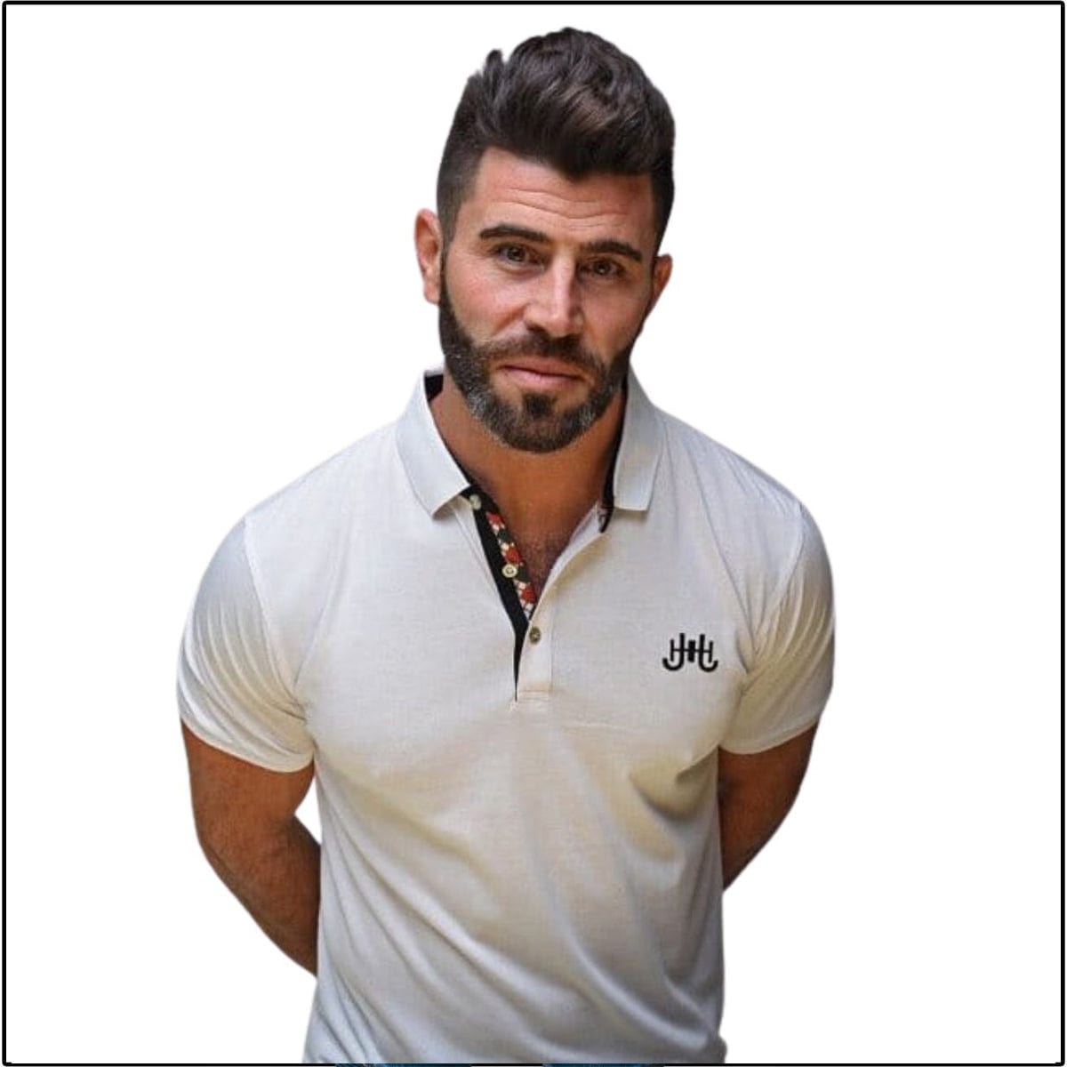 J.Hinton Collections Men's Mosaic - Signature Embroidered Polo