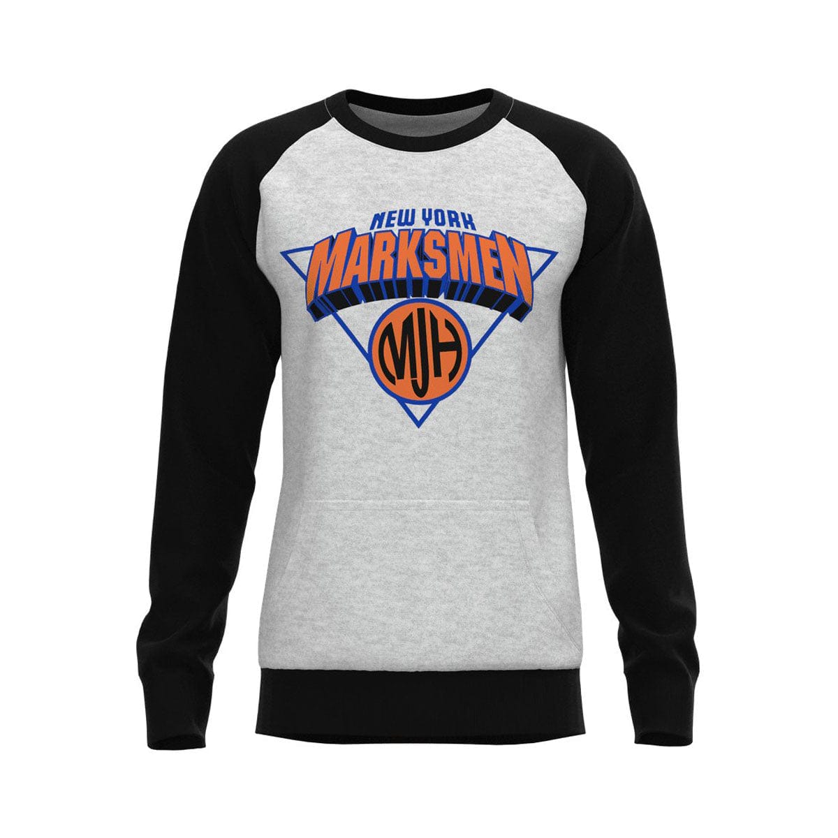 J.Hinton Collections Men's New York Knicks Inspired Raglan Sweatshirt