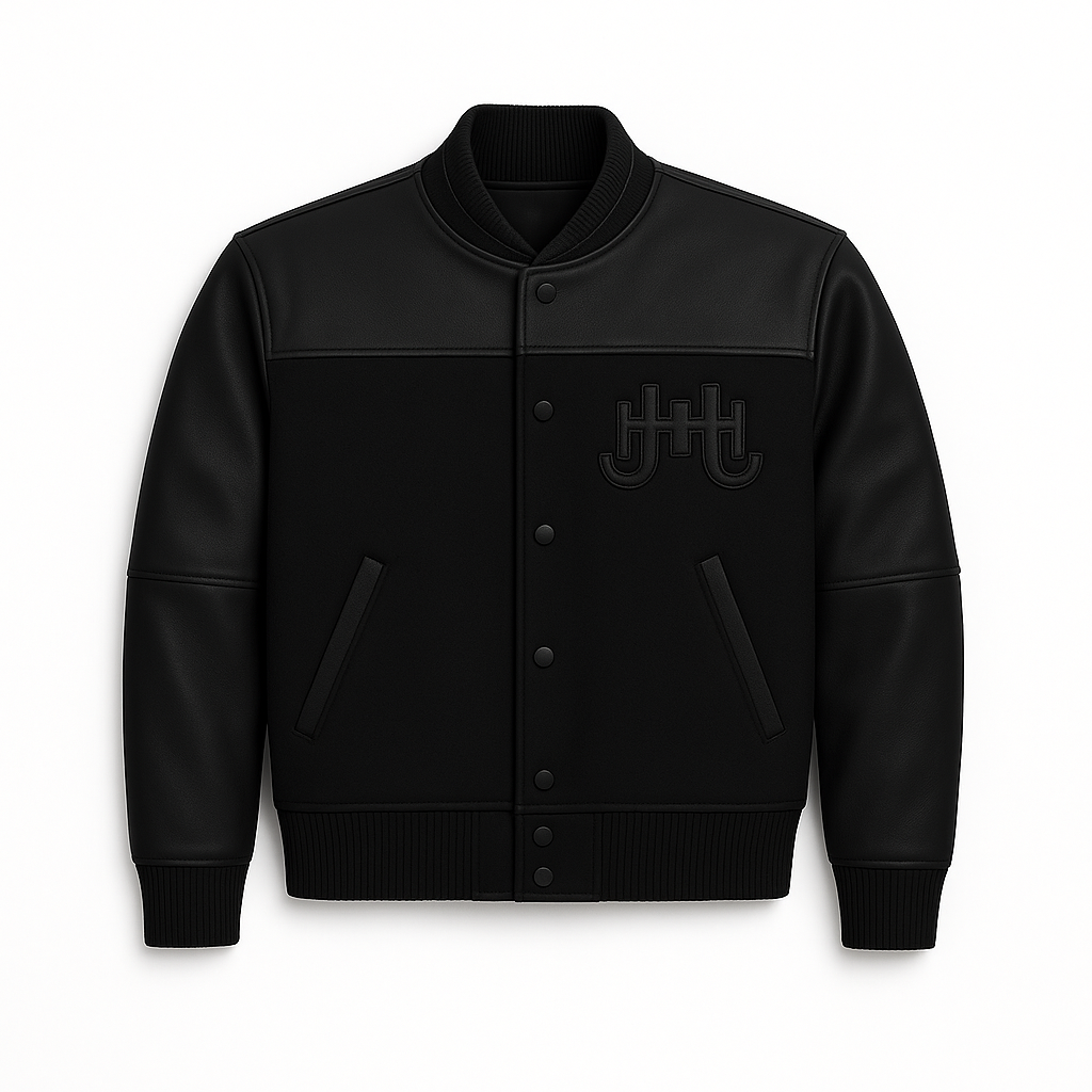 J.Hinton Varsity Jacket – Blackout Edition