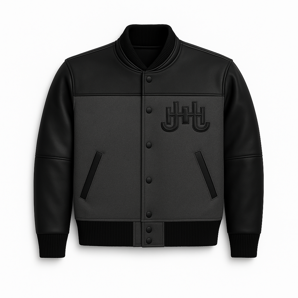 J.Hinton Varsity Jacket – Shadow Grey Edition