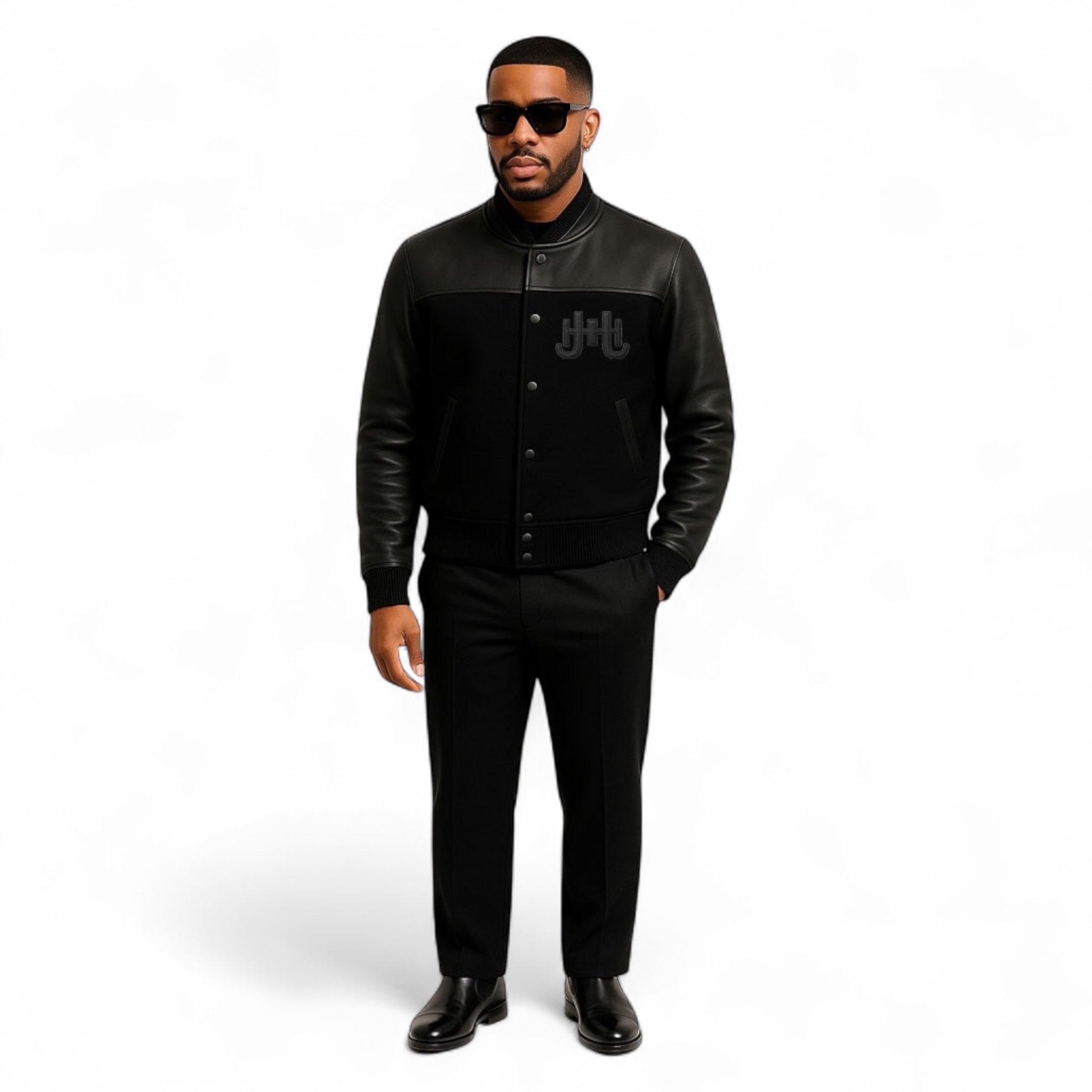 J.Hinton Varsity Jacket – Blackout Edition