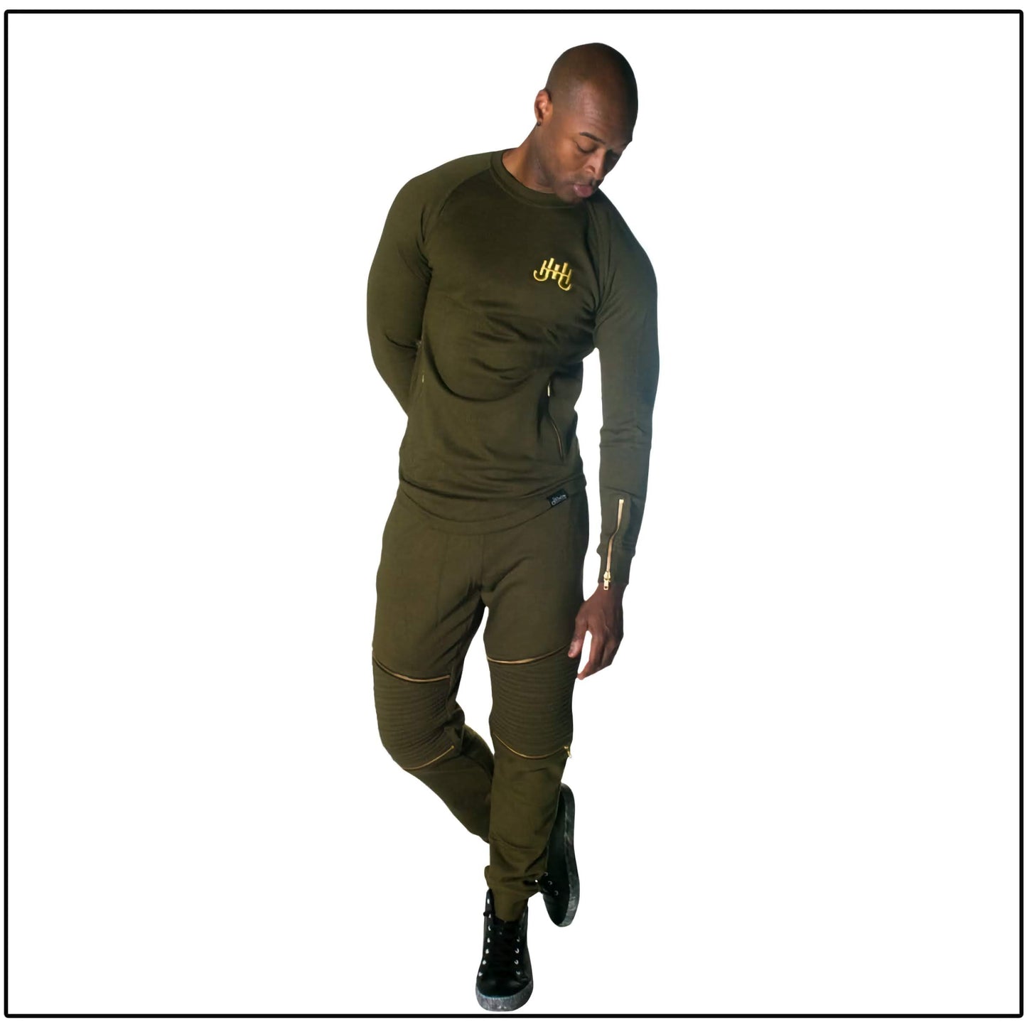 J.H Ribbed Jogger Suit