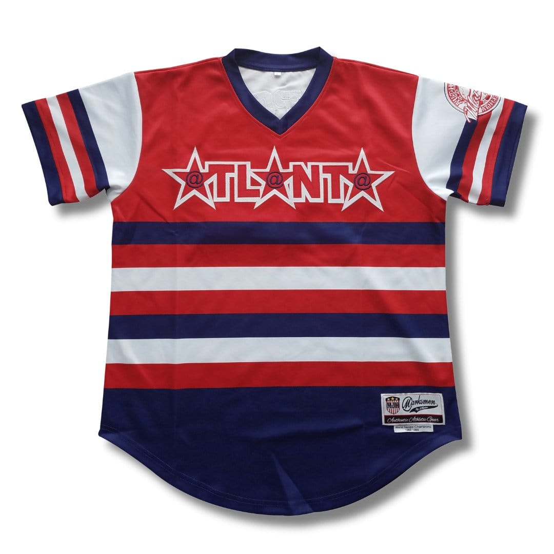J.Hinton Collections Men’s Atlanta Authentic Baseball Jersey