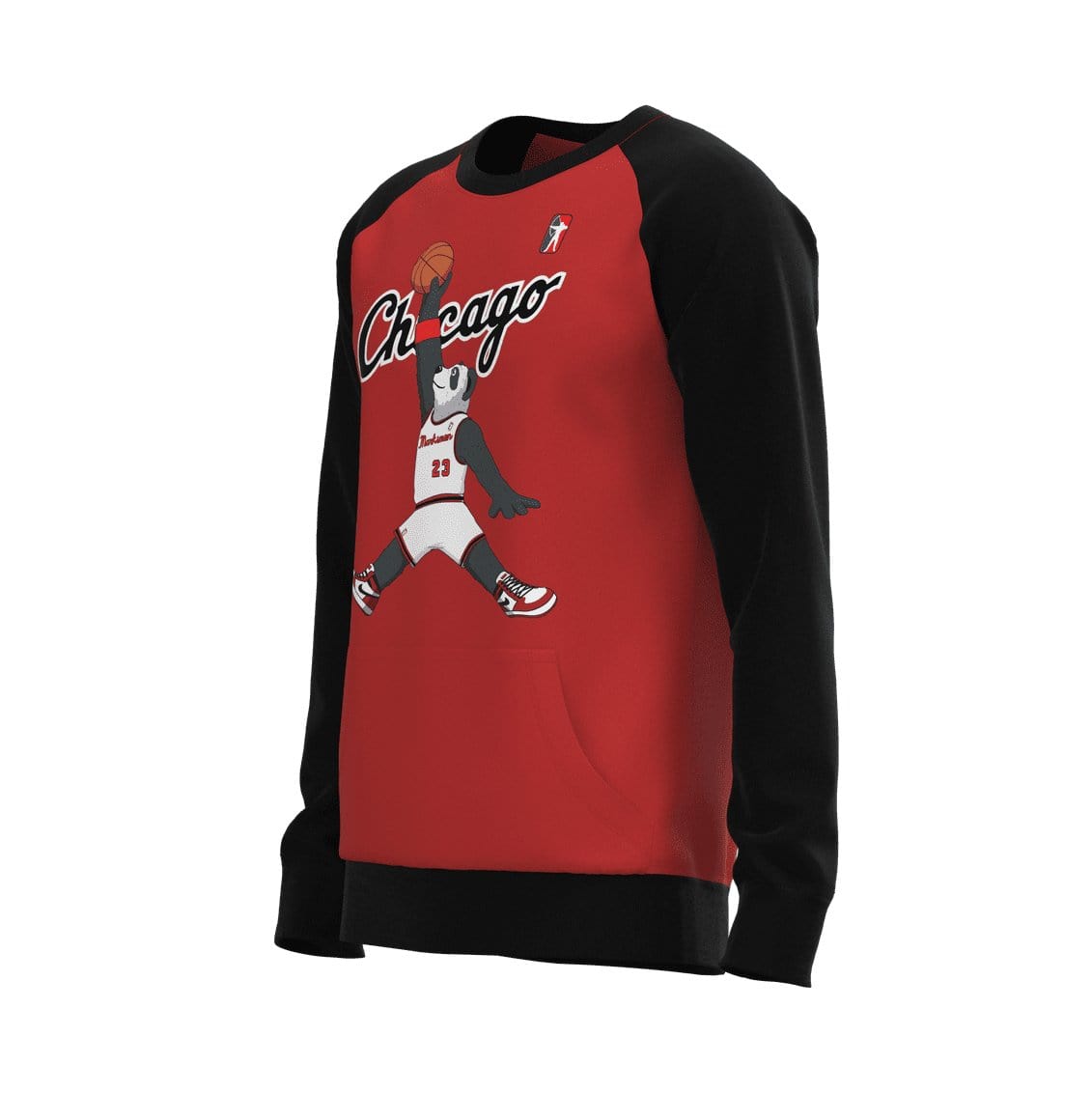 J.Hinton Collections Men's Chicago Jordan Inspired Raglan Sweatshirt