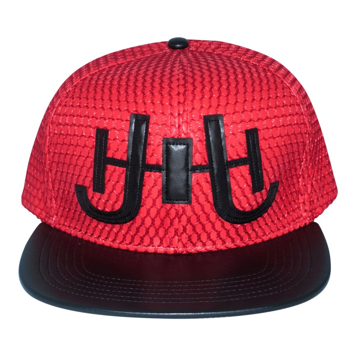 J.Hinton Collections Men’s J. H Leather Netted Signature Hat