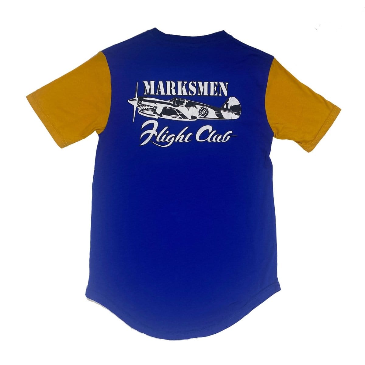 J.Hinton Collections Men's Marksmen Flight Club T-Shirt (Royal/Yellow)