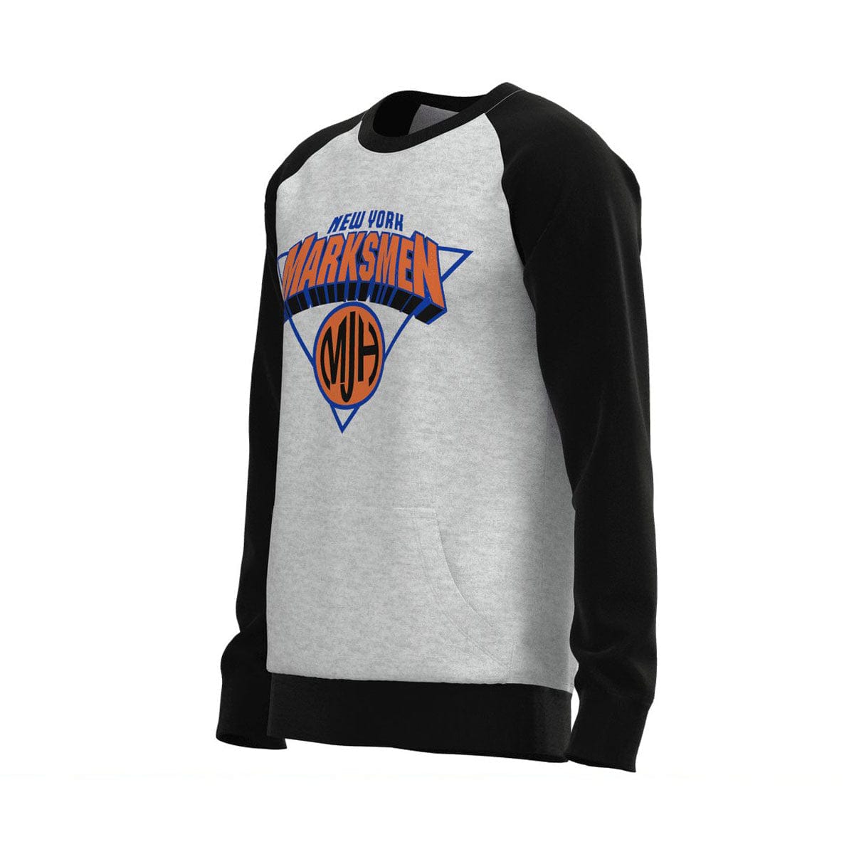 J.Hinton Collections Men's New York Knicks Inspired Raglan Sweatshirt