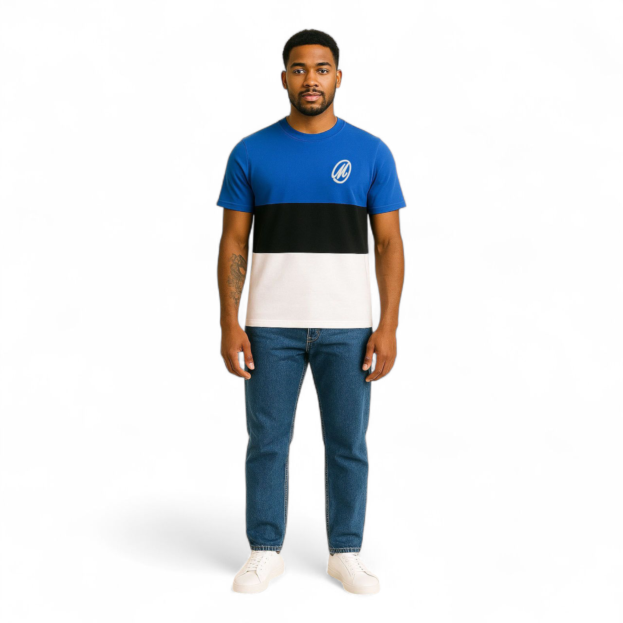 Marksmen Iconic Logo Tri-Color Tee