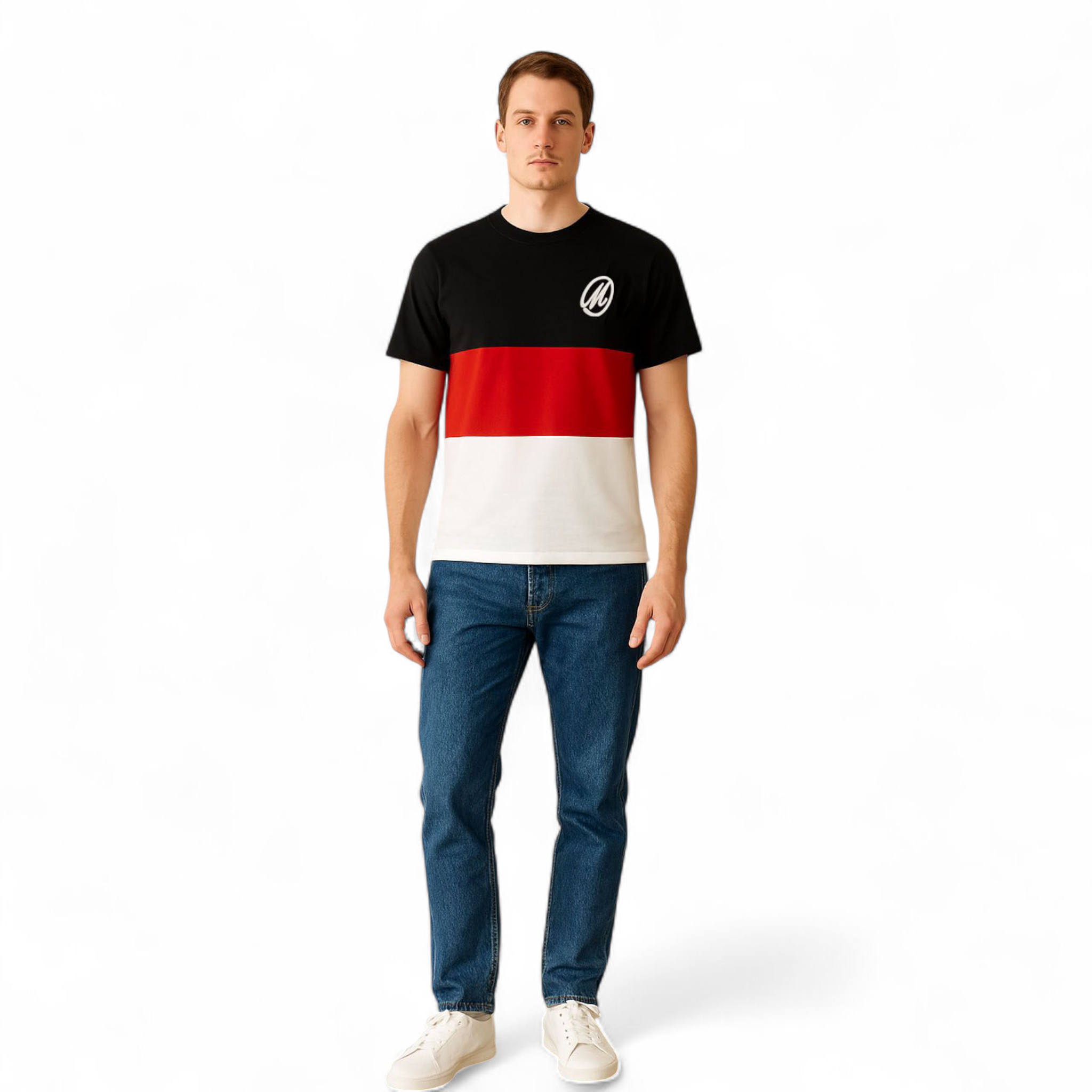 Marksmen Iconic Logo Tri-Color Tee